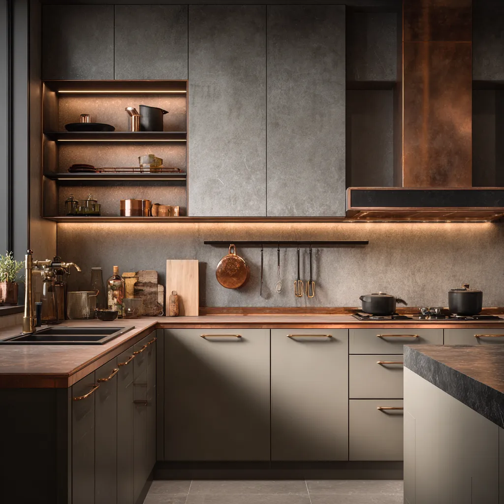 Copper Themed Kitchen Design Ideas