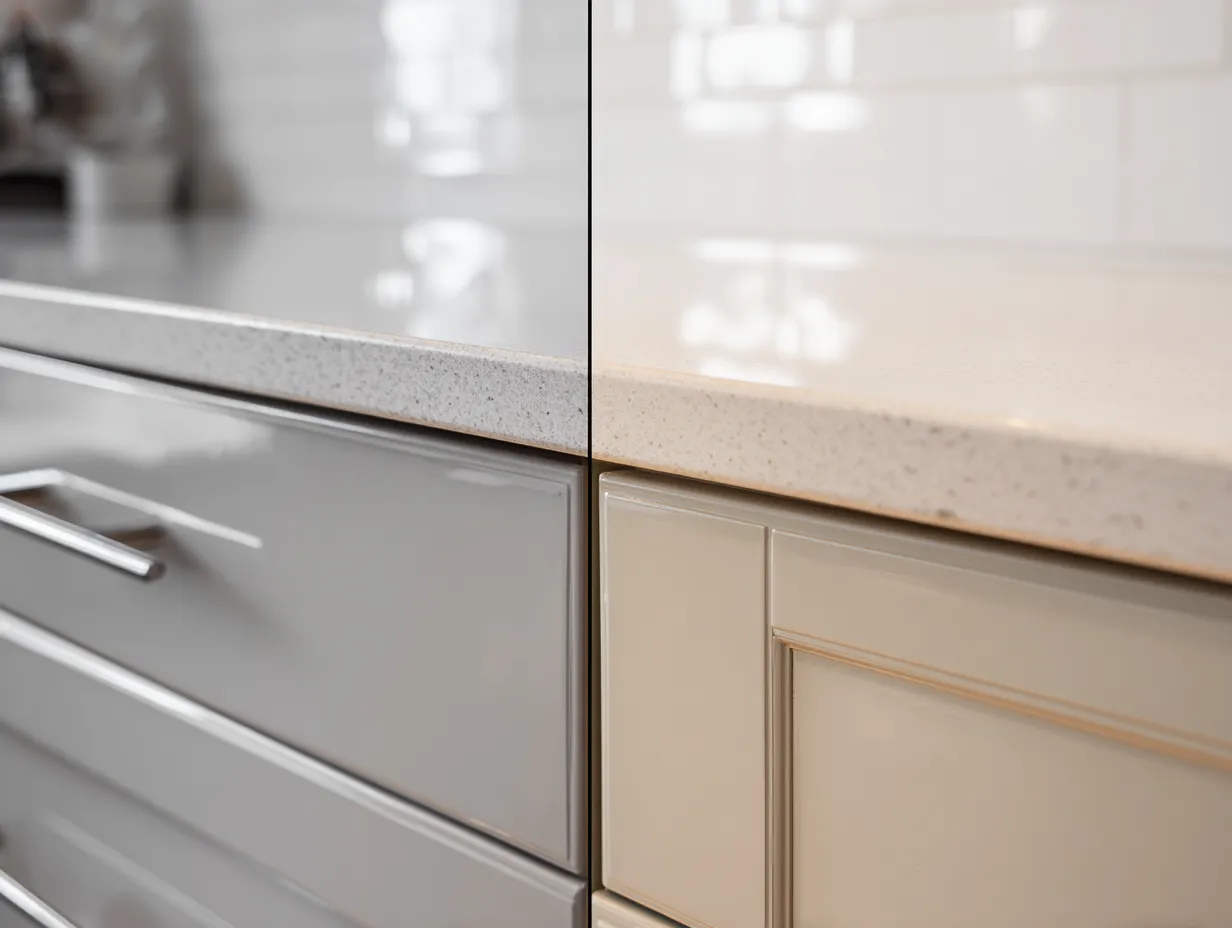 Gloss vs Matte Kitchen Cabinets- Which Finish Works Better? Gloss vs Matte Kitchen Cabinets- Know the Difference