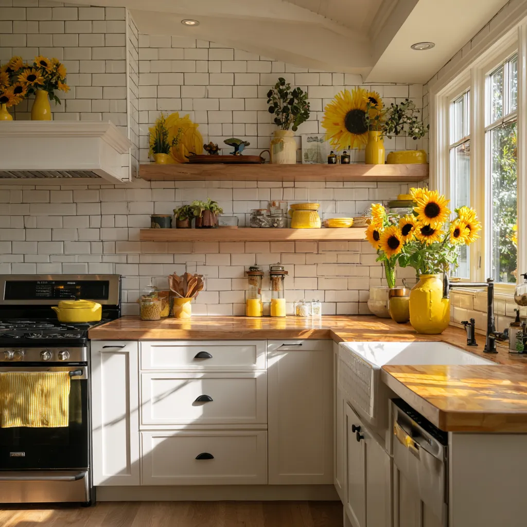 Sunflower Style Kitchen Design Ideas